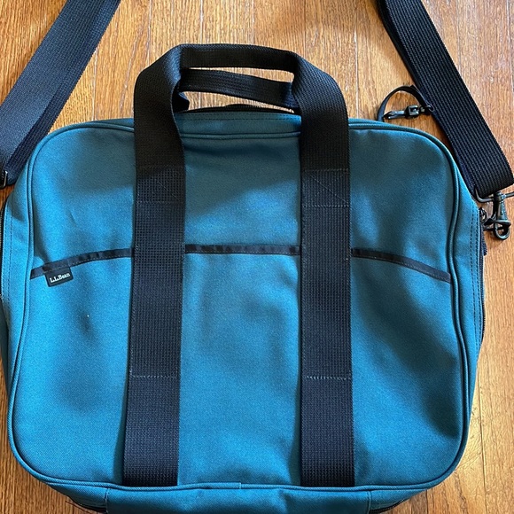 L. L. Bean Canvas Briefcase / Document Tote Shoulder Bag - Picture 2 of 5